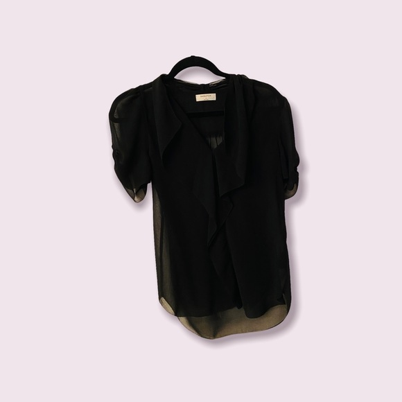 Talula Tops - Talula Black Chiffon Blouse